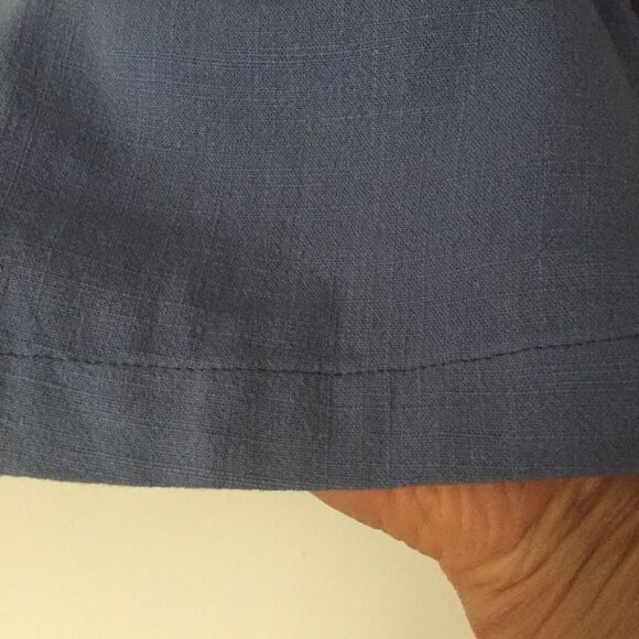 Ana Camila blue ankle pants, elastic waist, side pockets, size S - Picture 7 of 7